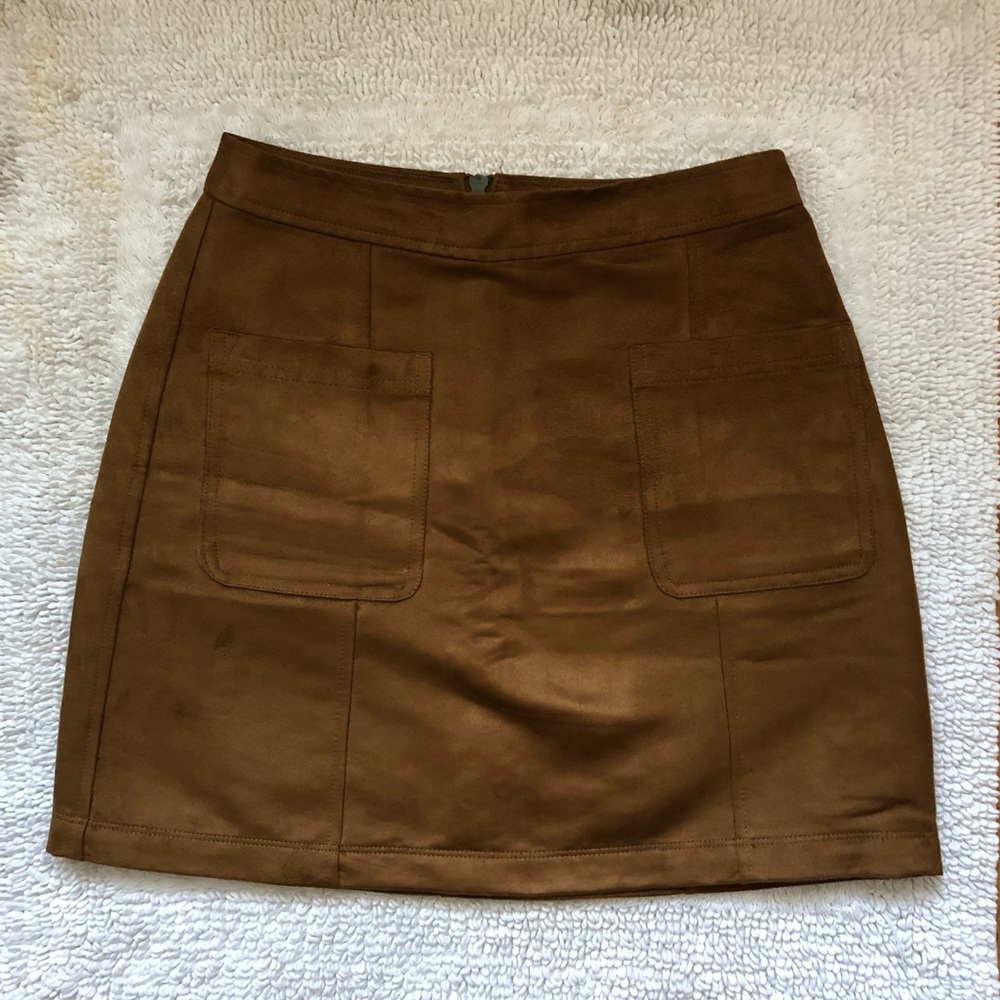 Old Navy Faux Suede Mini Skirt -Size 0